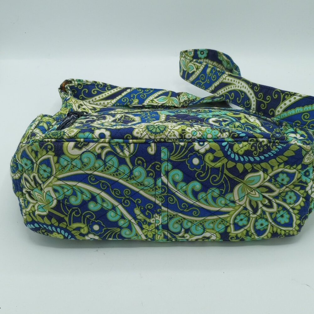 Vera Bradley Rhythm & Blues Retired Hipster Crossbody Paisley Floral Blue Green - Picture 5 of 15